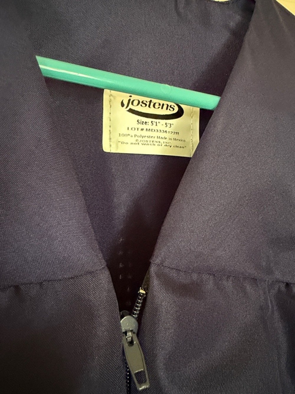 Women's Black Graduation Jacket with Front Zipper